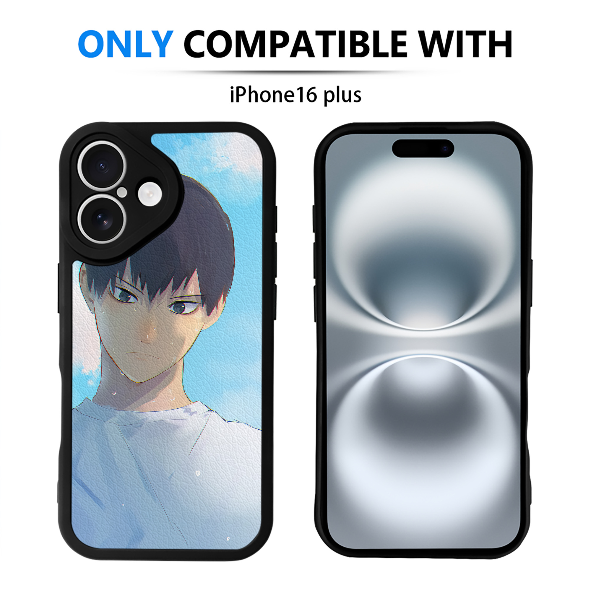 （画像用） ハイキュー!! Haikyu!! 【iPhone 16シリーズ対応】シリコンスマホケース（レザー調） 材質：シリコン